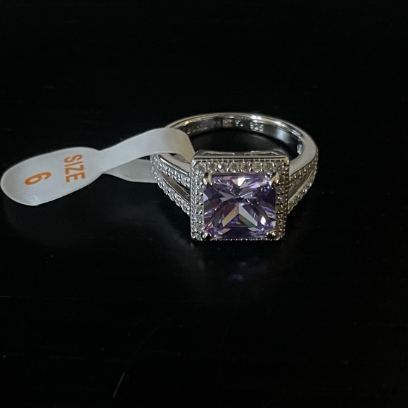 BP Lavender CZ Sterling Ring (RBP 2141) - Picture 5 of 12